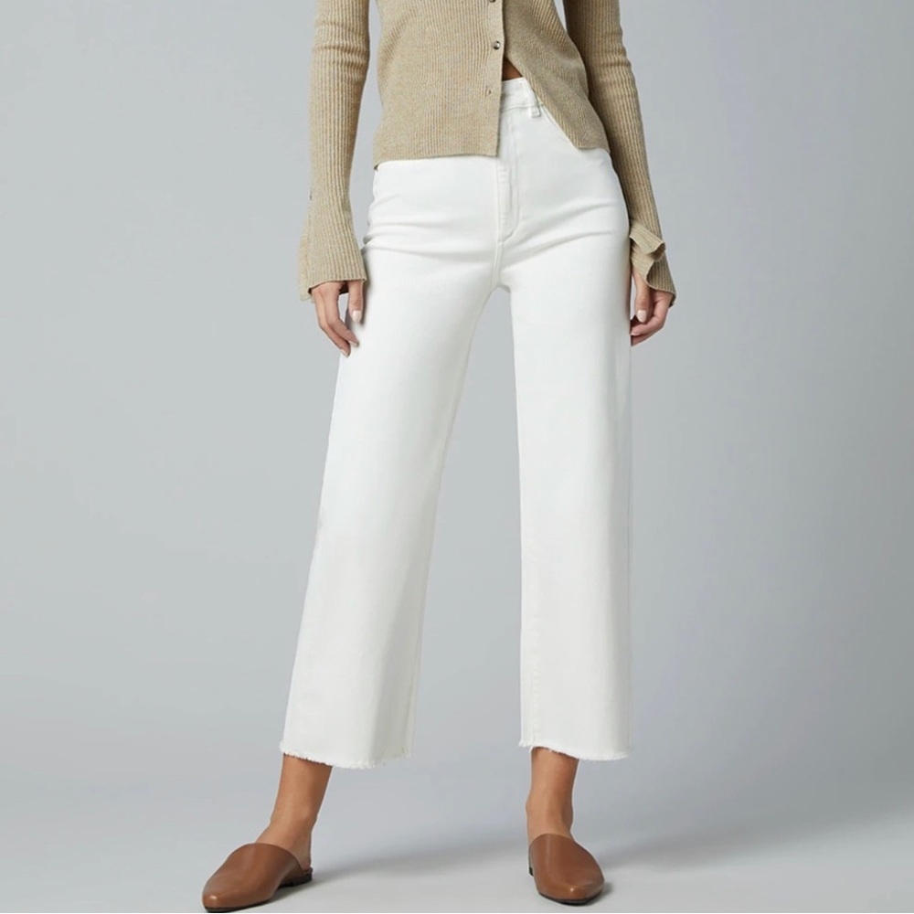 DL1961 Hepburn High Rise Wide Leg Cropped Jeans Size 32